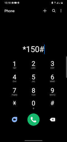 USSD para aceder o m-pesa *150#