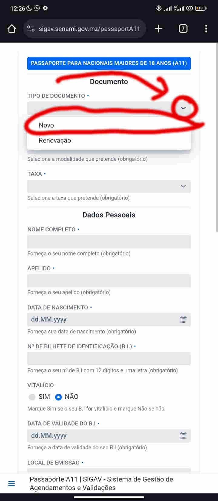 Novo ou renovação de passaporte?..
