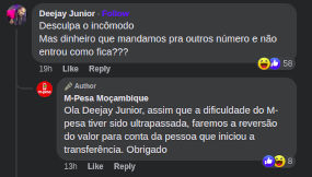 Reposta a Deejay Júnior